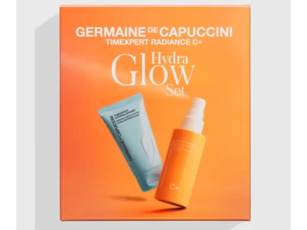 Germaine de Capuccini Timexpert Radiance C+ Sada Hydra Glow Hydratační a rozjasňující sada s maskou a sprejem na obličej 50ml+50ml